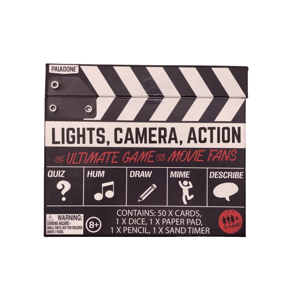 🎬Lights Camera Action Game For Movie Fans 3+ PlayersAges 8 & Up - Picture 2 of 6